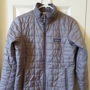 Patagonia nano puff jacket in lavender color